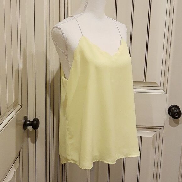 𝅺SWEET Wanderer Halter Tank Neon Yellow Size Large - Picture 2 of 10